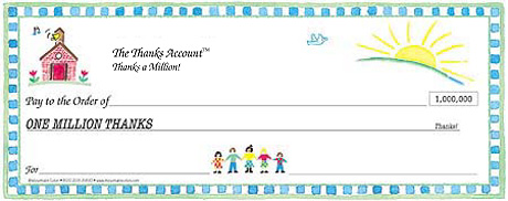 Thanks a Million - Checkered Border